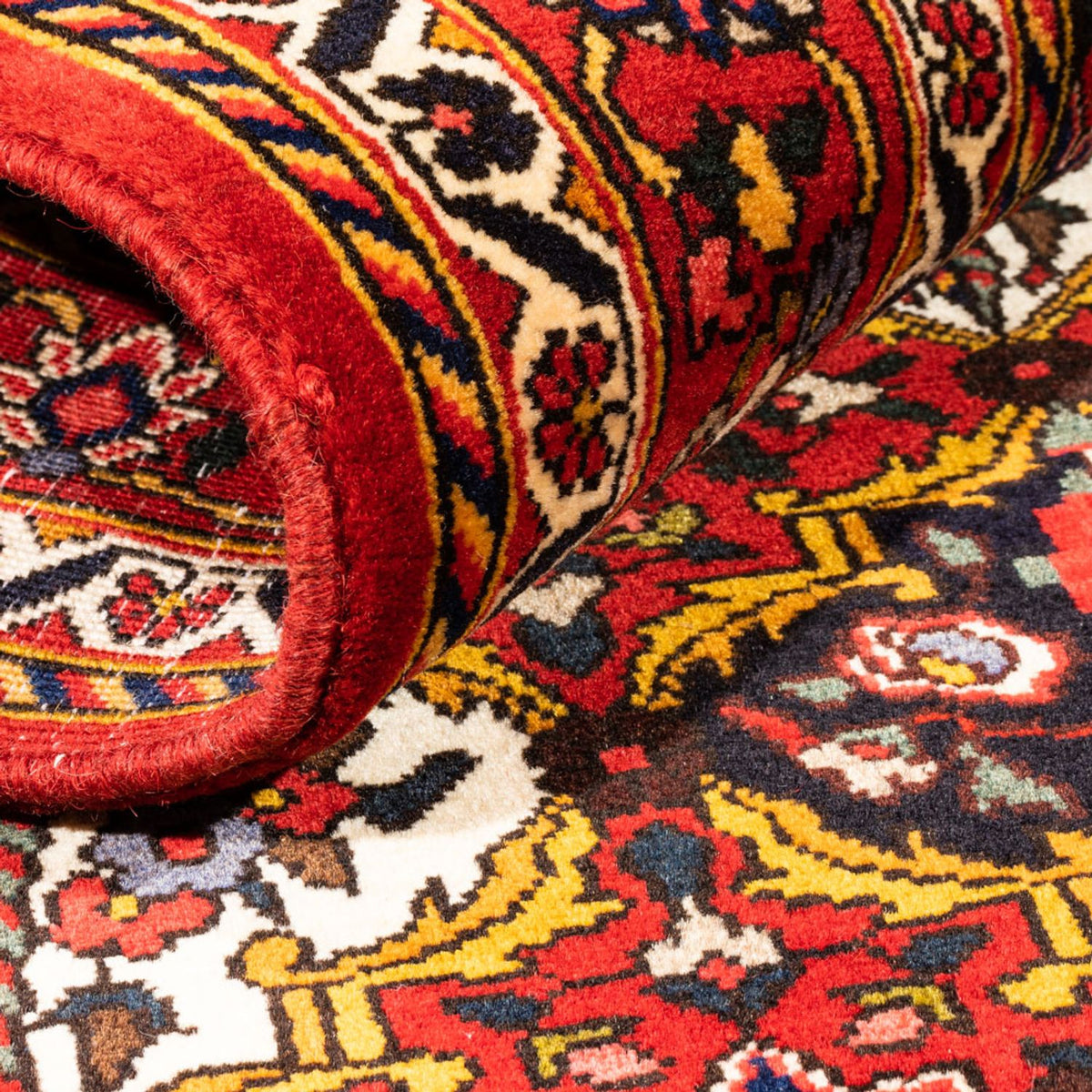 Tapis persan - Nomadic - 159 x 110 cm - rouge bordeaux