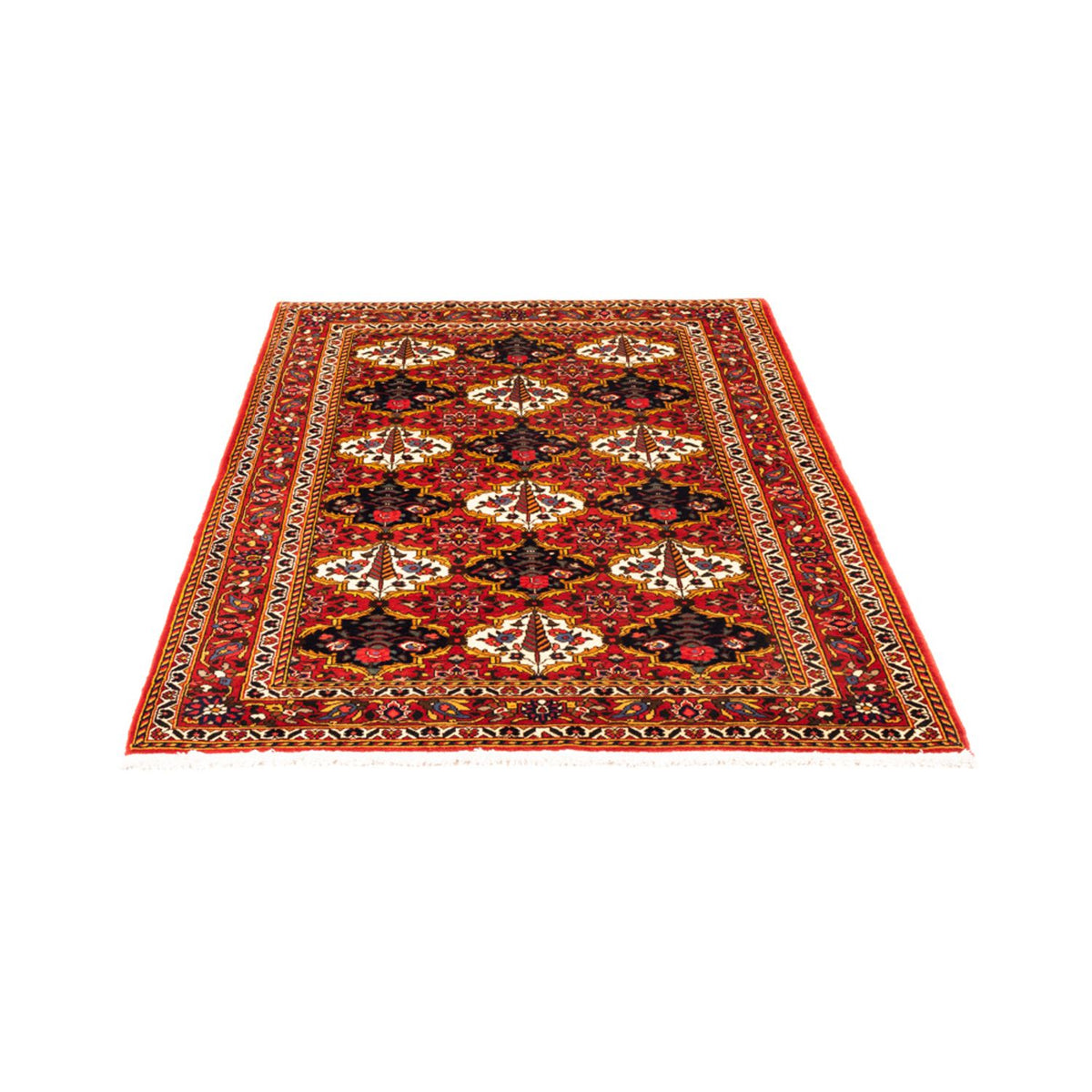 Tapis persan - Nomadic - 159 x 110 cm - rouge bordeaux