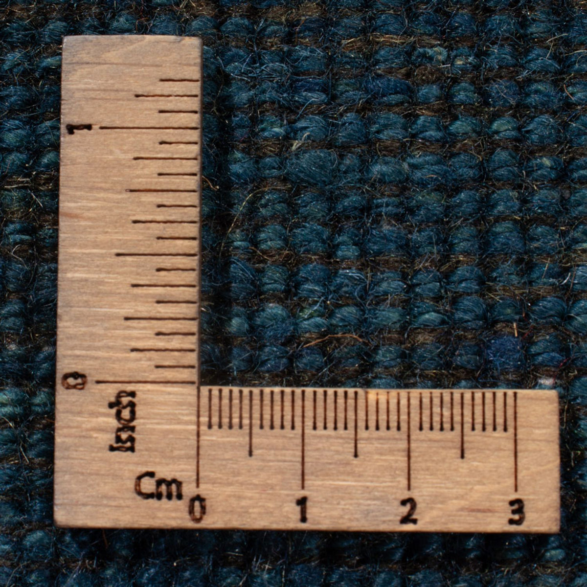 Tapis Gabbeh - Persan - 139 x 100 cm - bleu pétrole