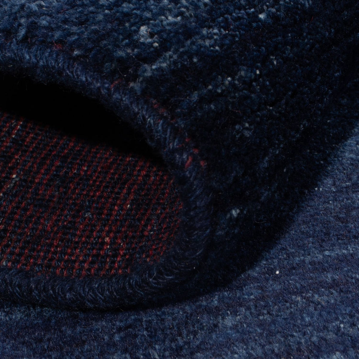 Tapis Gabbeh - Persan - 162 x 108 cm - bleu foncé