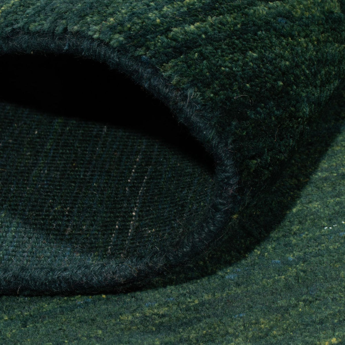 Tapis Gabbeh - Persan - 157 x 109 cm - vert foncé