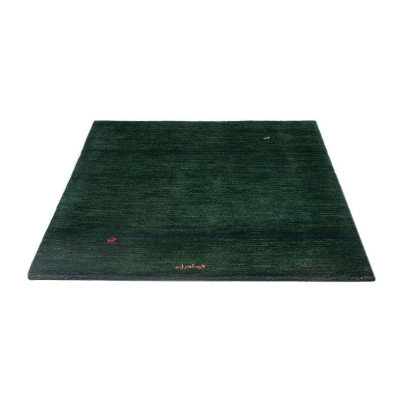 Tapis Gabbeh - Persan - 157 x 109 cm - vert foncé