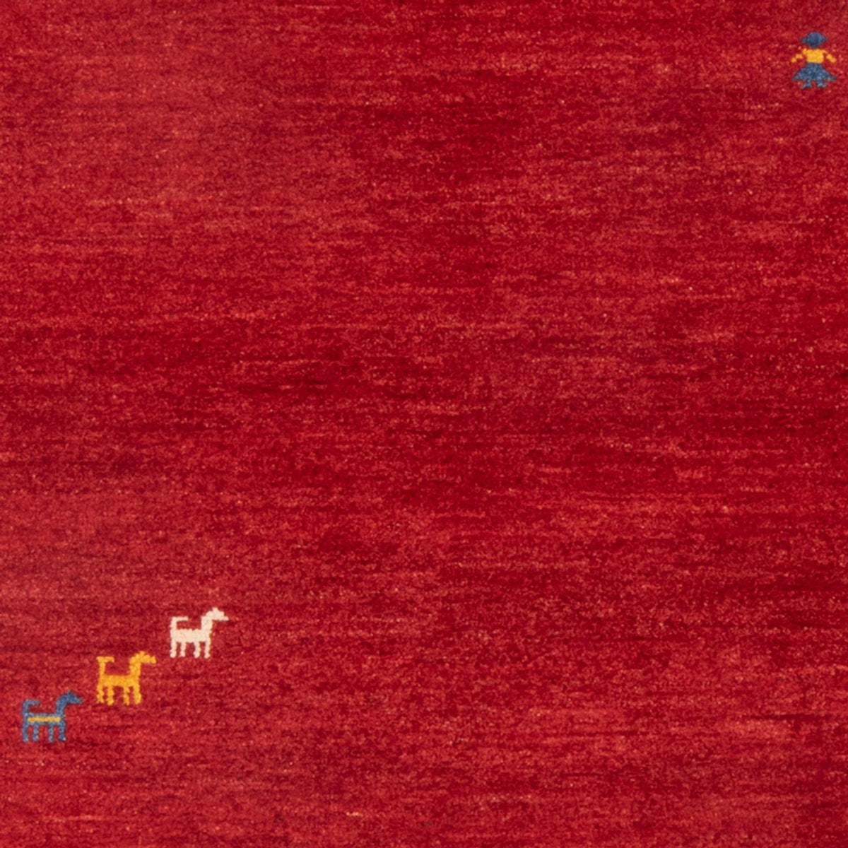 Tapis Gabbeh - Persan - 145 x 103 cm - rouge