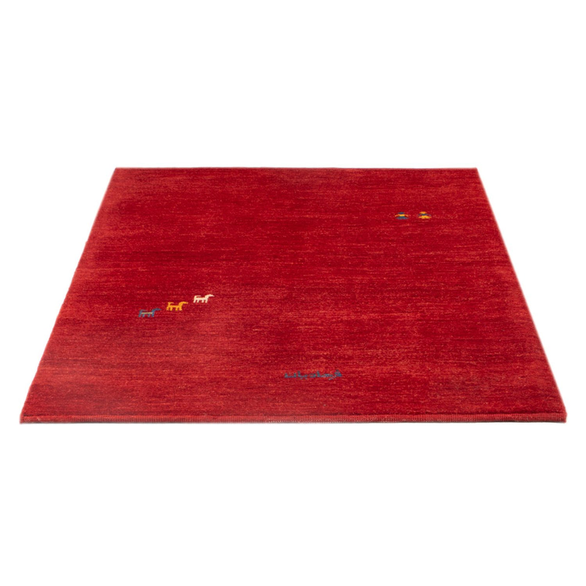 Tapis Gabbeh - Persan - 145 x 103 cm - rouge