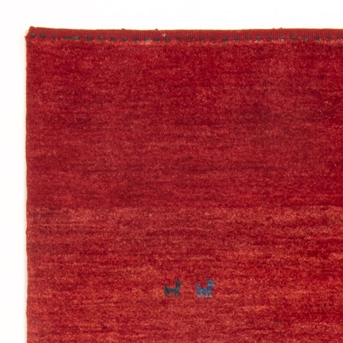 Tapis Gabbeh - Persan - 142 x 108 cm - rouge