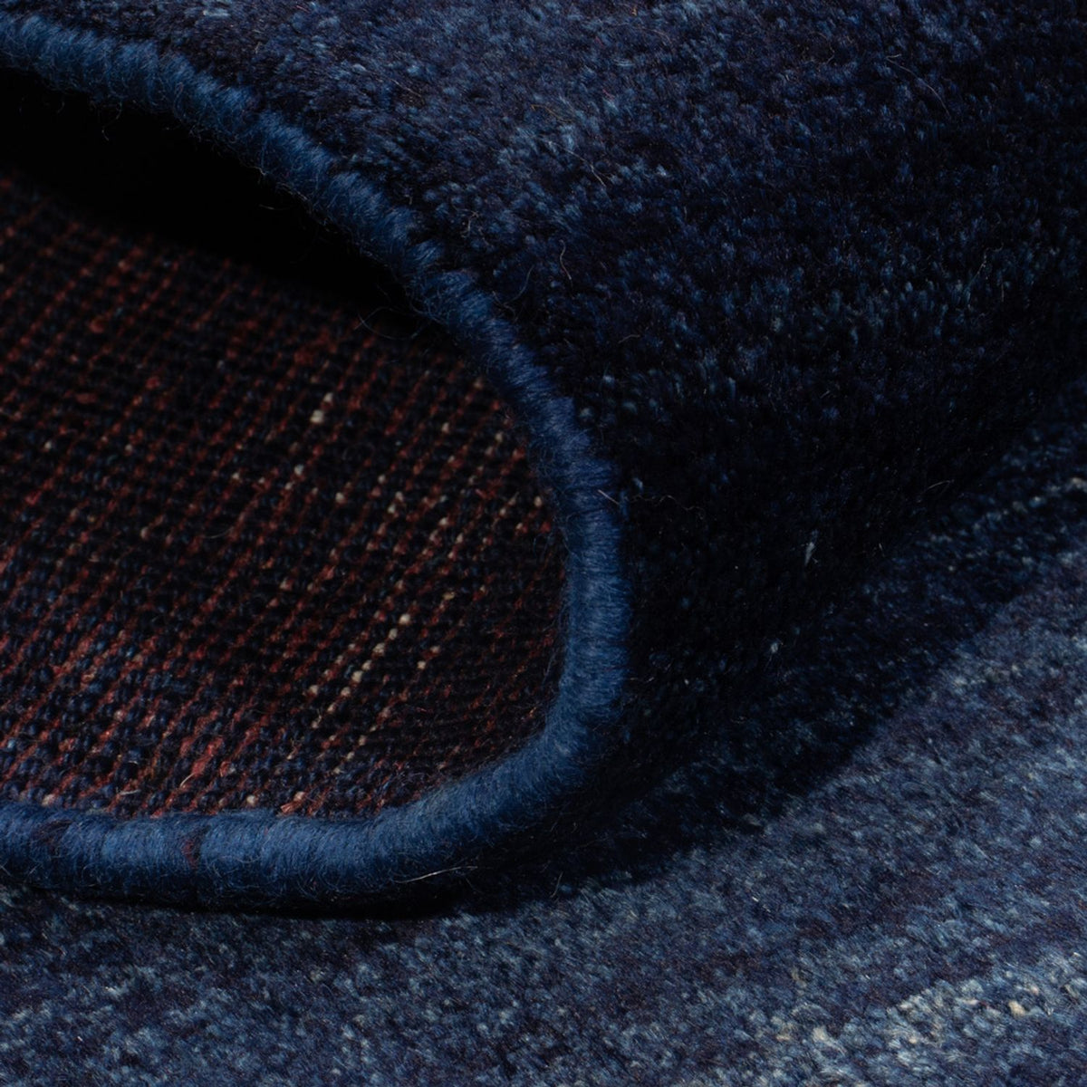 Tapis Gabbeh - Persan - 143 x 90 cm - bleu foncé