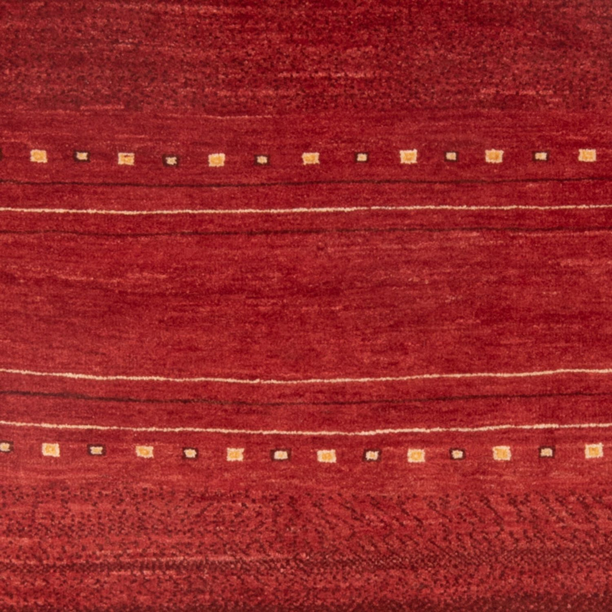 Tapis Gabbeh - Persan - 140 x 102 cm - rouge foncé