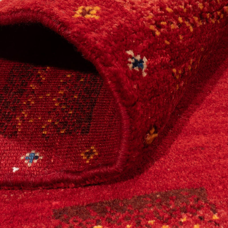 Tapis Gabbeh - Persan - 144 x 104 cm - rouge foncé