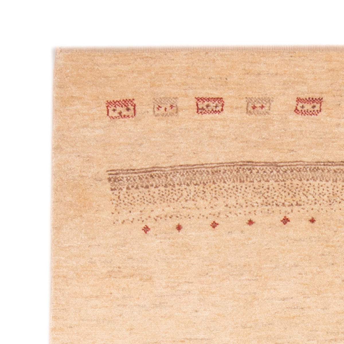 Tapis Gabbeh - Persan - 153 x 111 cm - beige clair