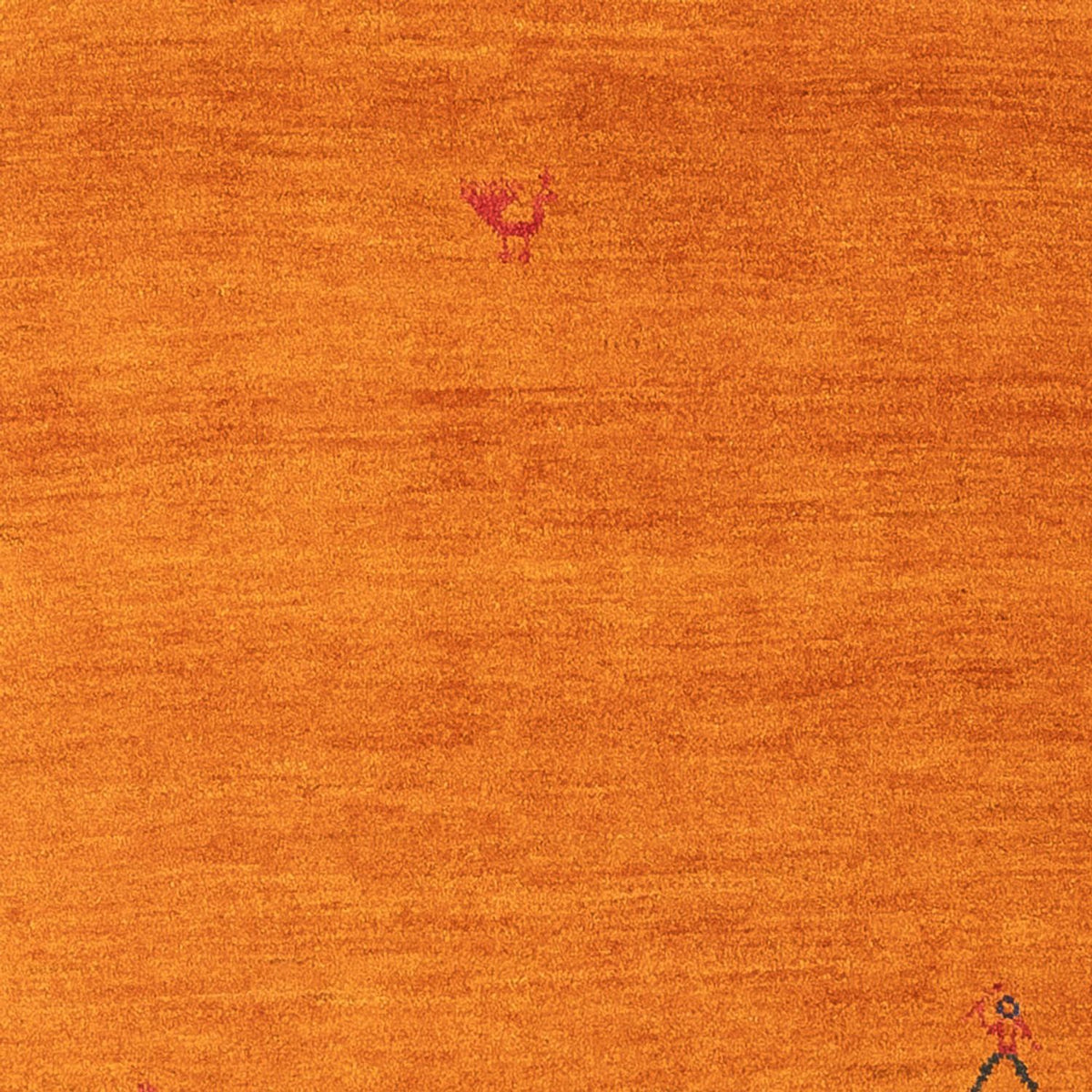 Tapis Gabbeh - Persan - 176 x 116 cm - orange