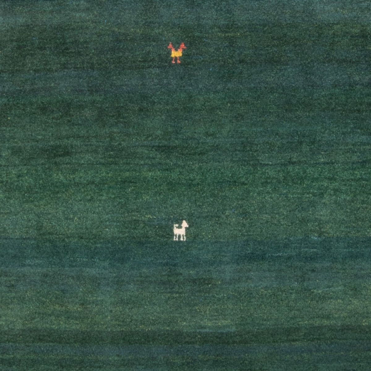 Tapis Gabbeh - Persan - 183 x 113 cm - vert