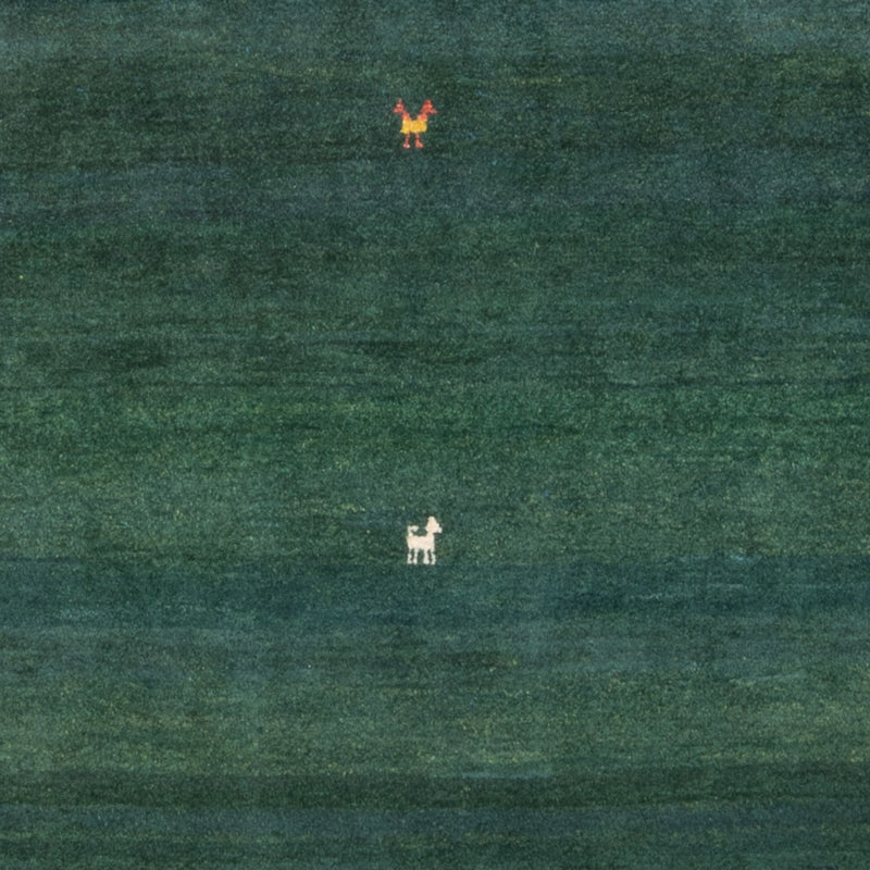 Tapis Gabbeh - Persan - 183 x 113 cm - vert