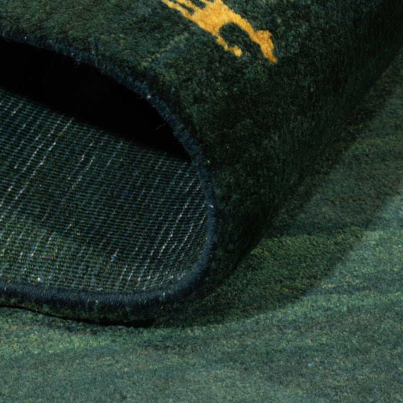 Tapis Gabbeh - Persan - 183 x 113 cm - vert