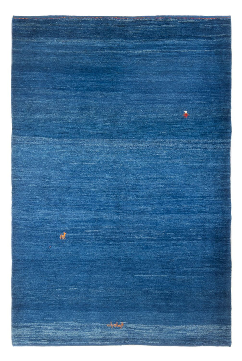 Tapis Gabbeh - Persan - 184 x 122 cm - bleu de mer