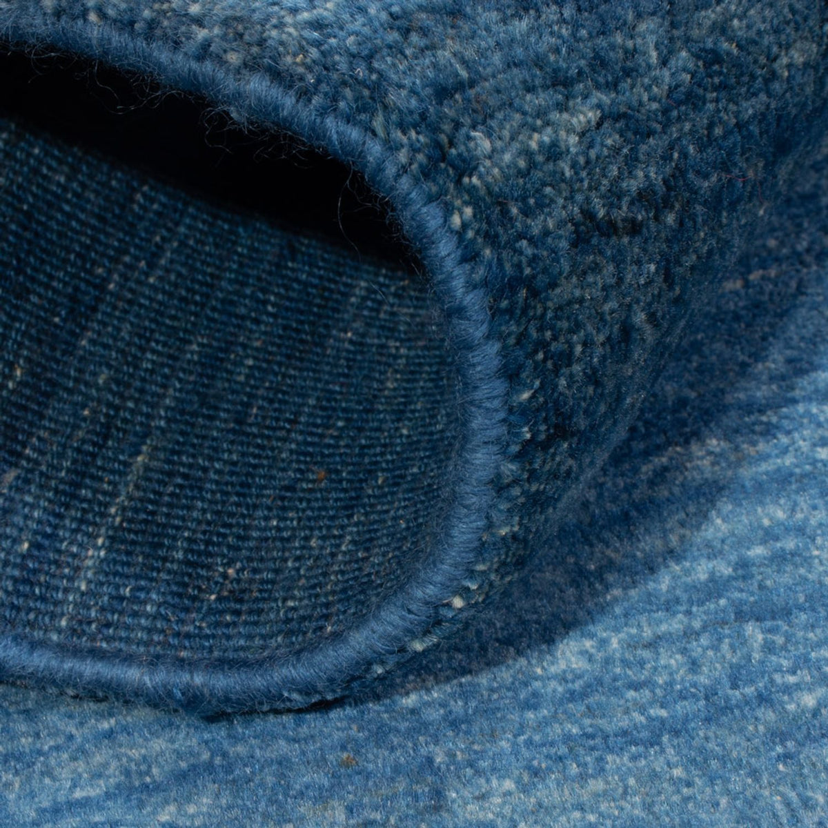 Tapis Gabbeh - Persan - 144 x 96 cm - bleu de mer