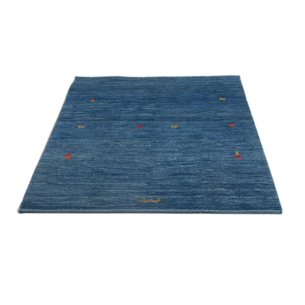 Tapis Gabbeh - Persan - 144 x 96 cm - bleu de mer