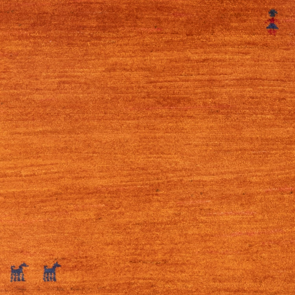 Tapis Gabbeh - Persan - 147 x 104 cm - orange