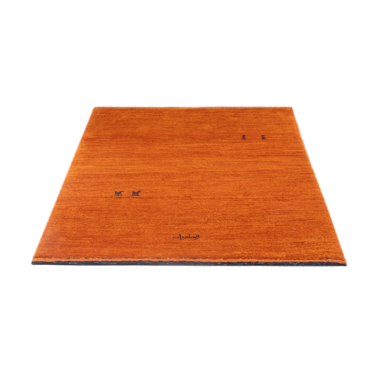 Tapis Gabbeh - Persan - 147 x 104 cm - orange