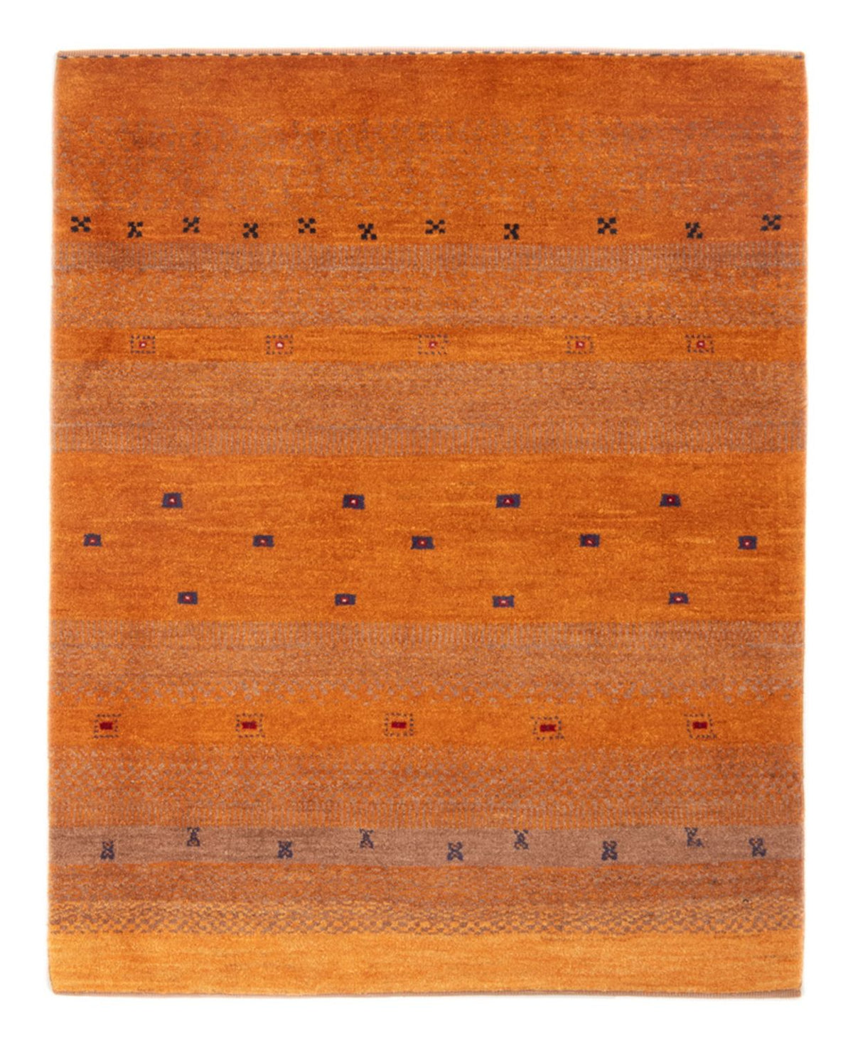 Tapis Gabbeh - Persan - 145 x 100 cm - terracotta