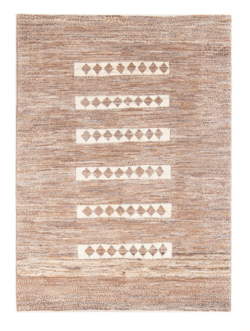 Tapis Gabbeh - Persan - 143 x 98 cm - marron clair