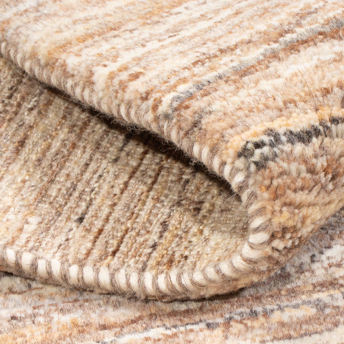 Tapis Gabbeh - Persan - 92 x 60 cm - marron clair