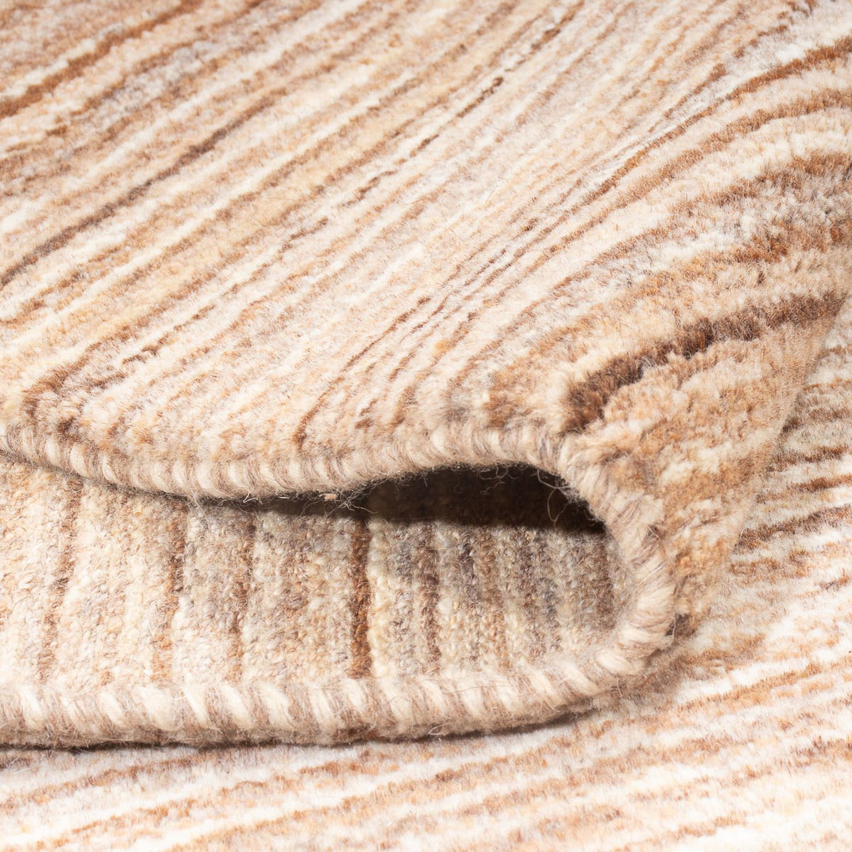 Tapis Gabbeh - Persan - 198 x 146 cm - beige foncé