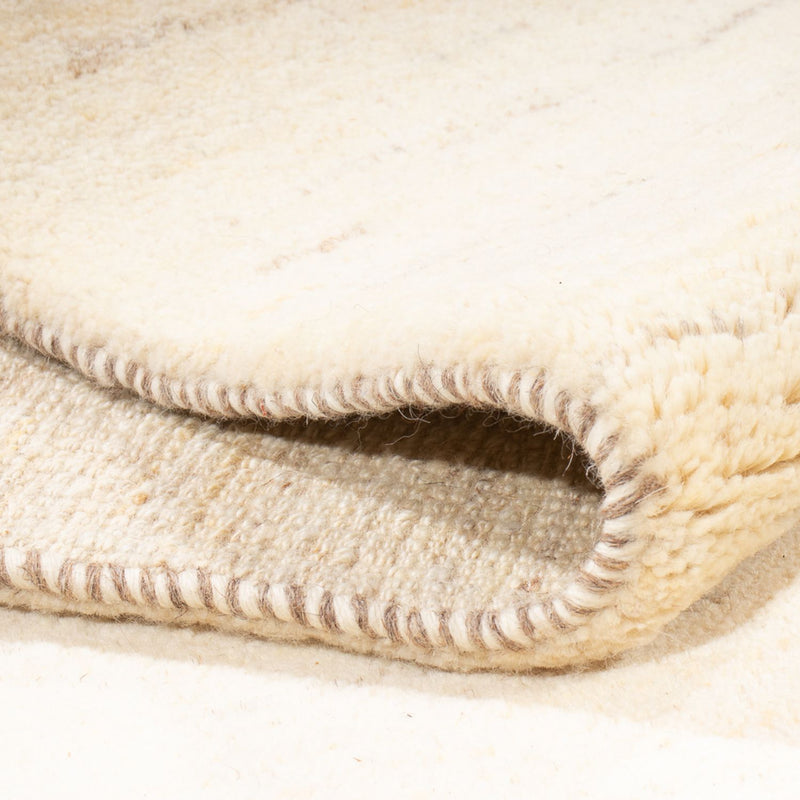 Tapis Gabbeh - Persan - 232 x 174 cm - blanc naturel