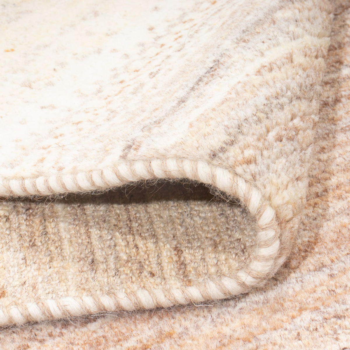 Tapis de couloir Tapis Gabbeh - Persan - 246 x 82 cm - naturel