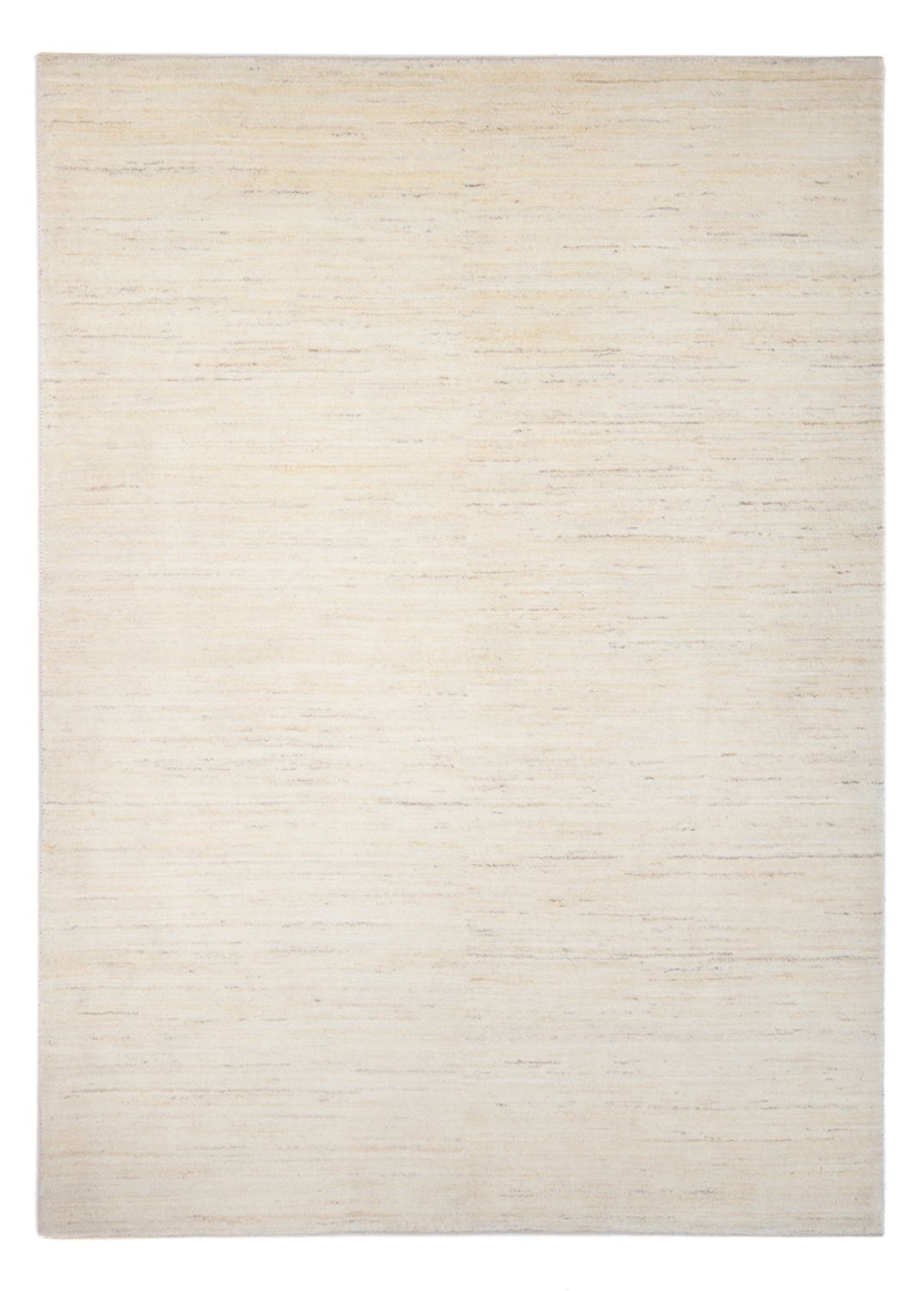 Tapis Gabbeh - Persan - 243 x 172 cm - blanc naturel