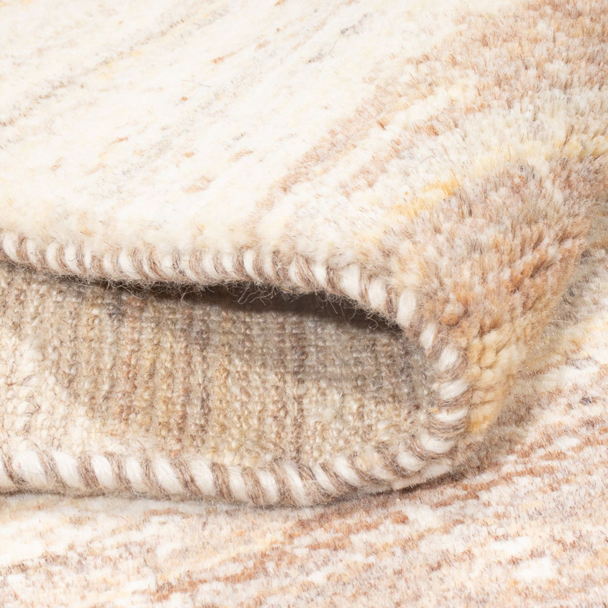 Tapis de couloir Tapis Gabbeh - Persan - 340 x 78 cm - naturel