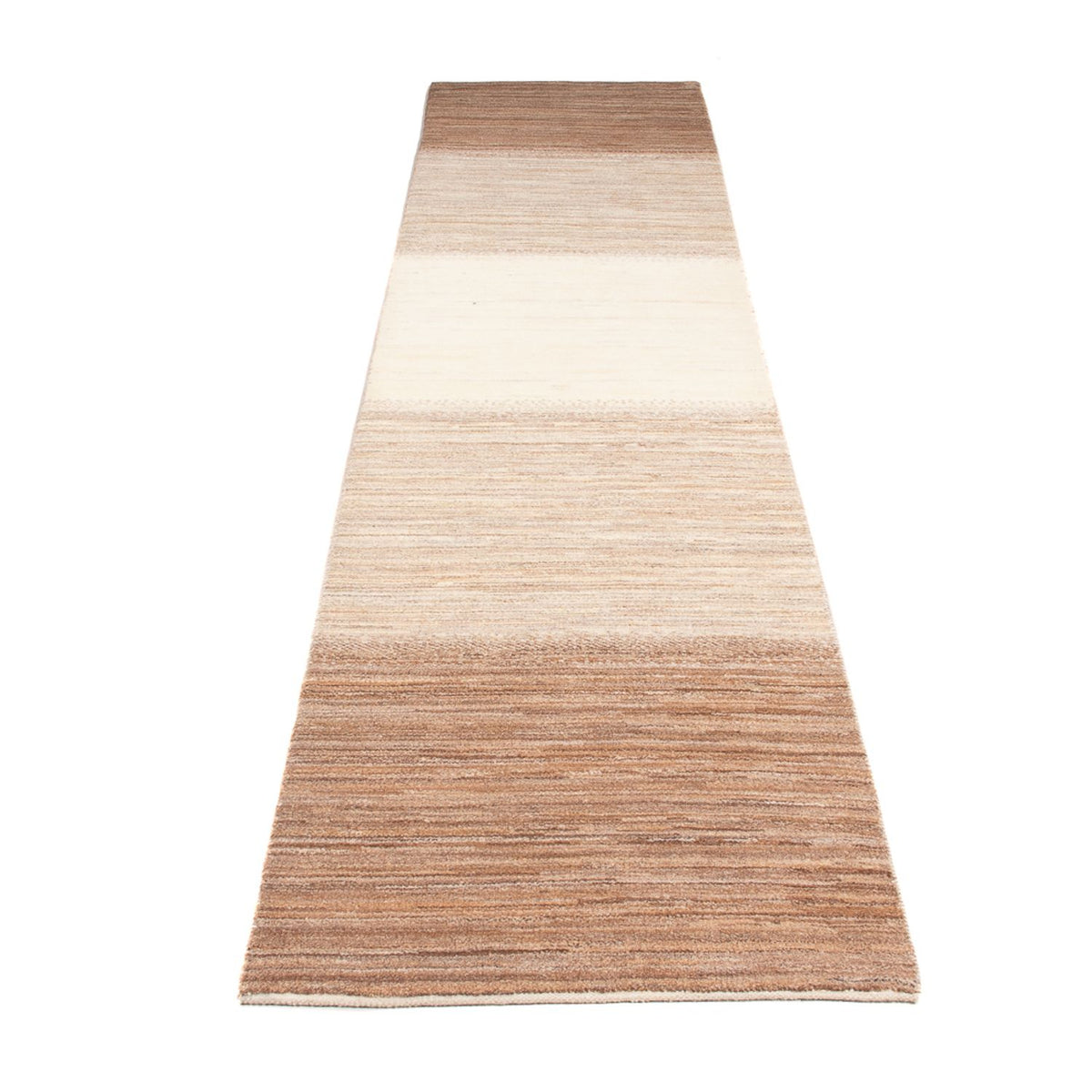 Tapis de couloir Tapis Gabbeh - Persan - 335 x 74 cm - naturel