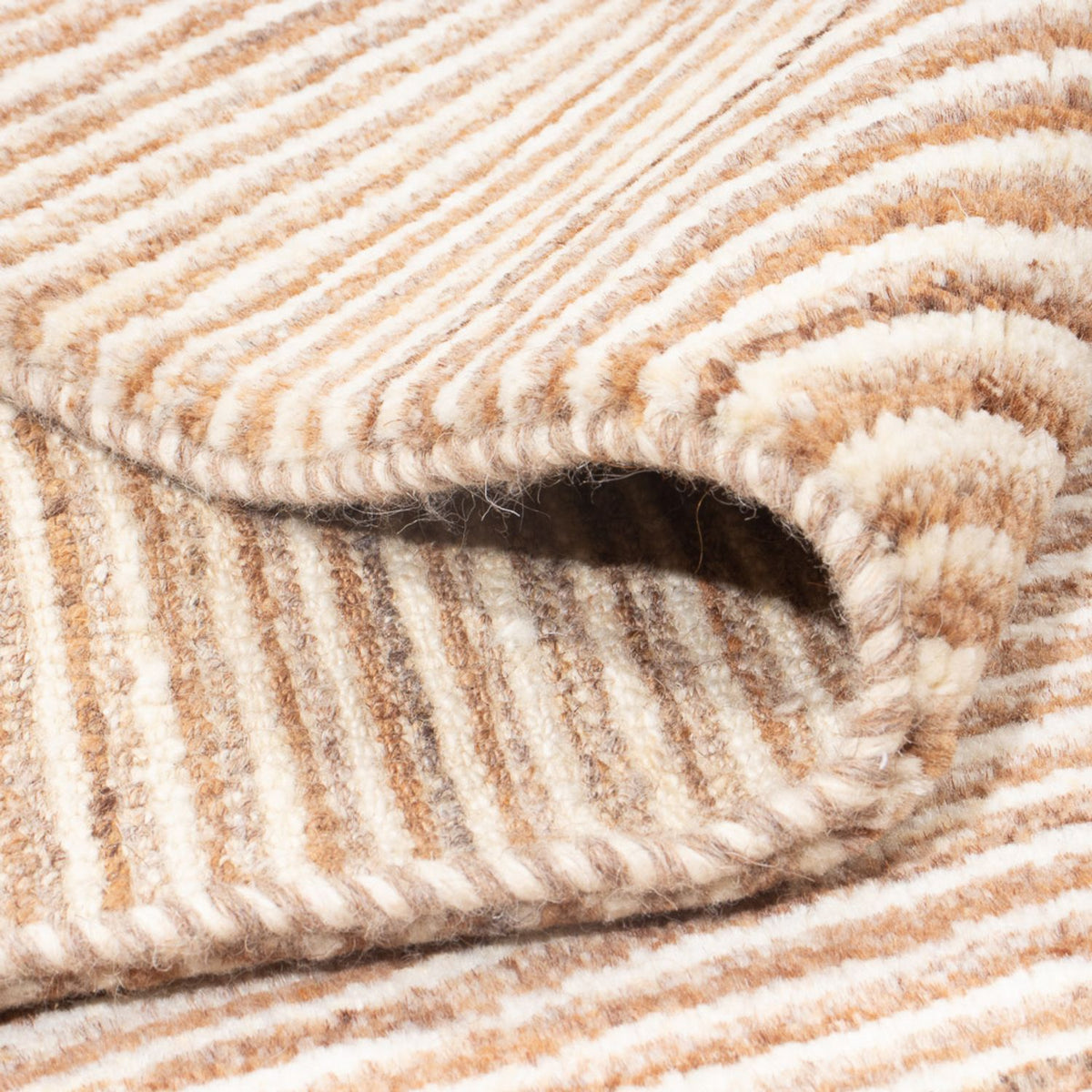 Tapis Gabbeh - Persan carré - 215 x 208 cm - marron clair