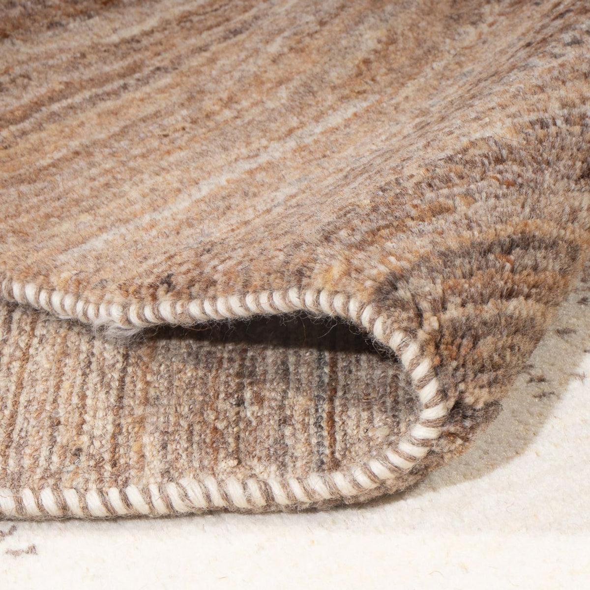 Tapis de couloir Tapis Gabbeh - Persan - 325 x 106 cm - naturel