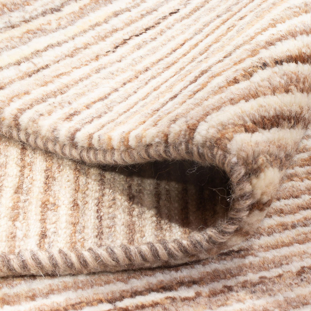 Tapis Gabbeh - Persan - 143 x 100 cm - beige foncé