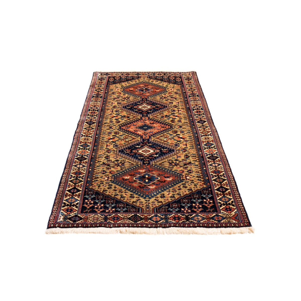 Tapis de couloir Tapis Gabbeh - Persan - 220 x 76 cm - sable