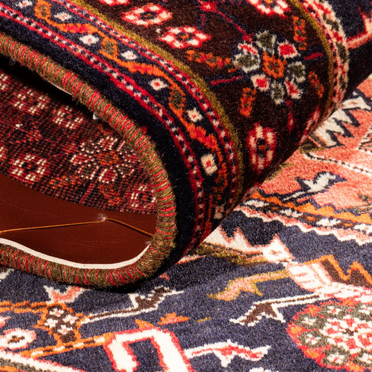Tapis persan - Nomadic - 150 x 115 cm - rouge