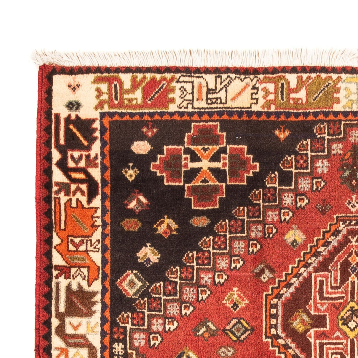 Tapis persan - Nomadic - 170 x 112 cm - rouge
