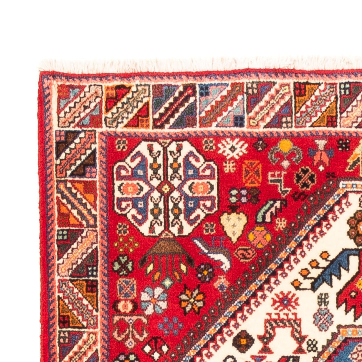 Tapis de couloir Tapis persan - Nomadic - 208 x 80 cm - crème