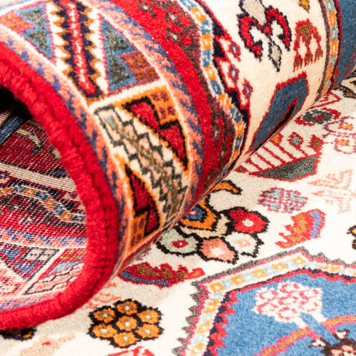 Tapis de couloir Tapis persan - Nomadic - 208 x 80 cm - crème