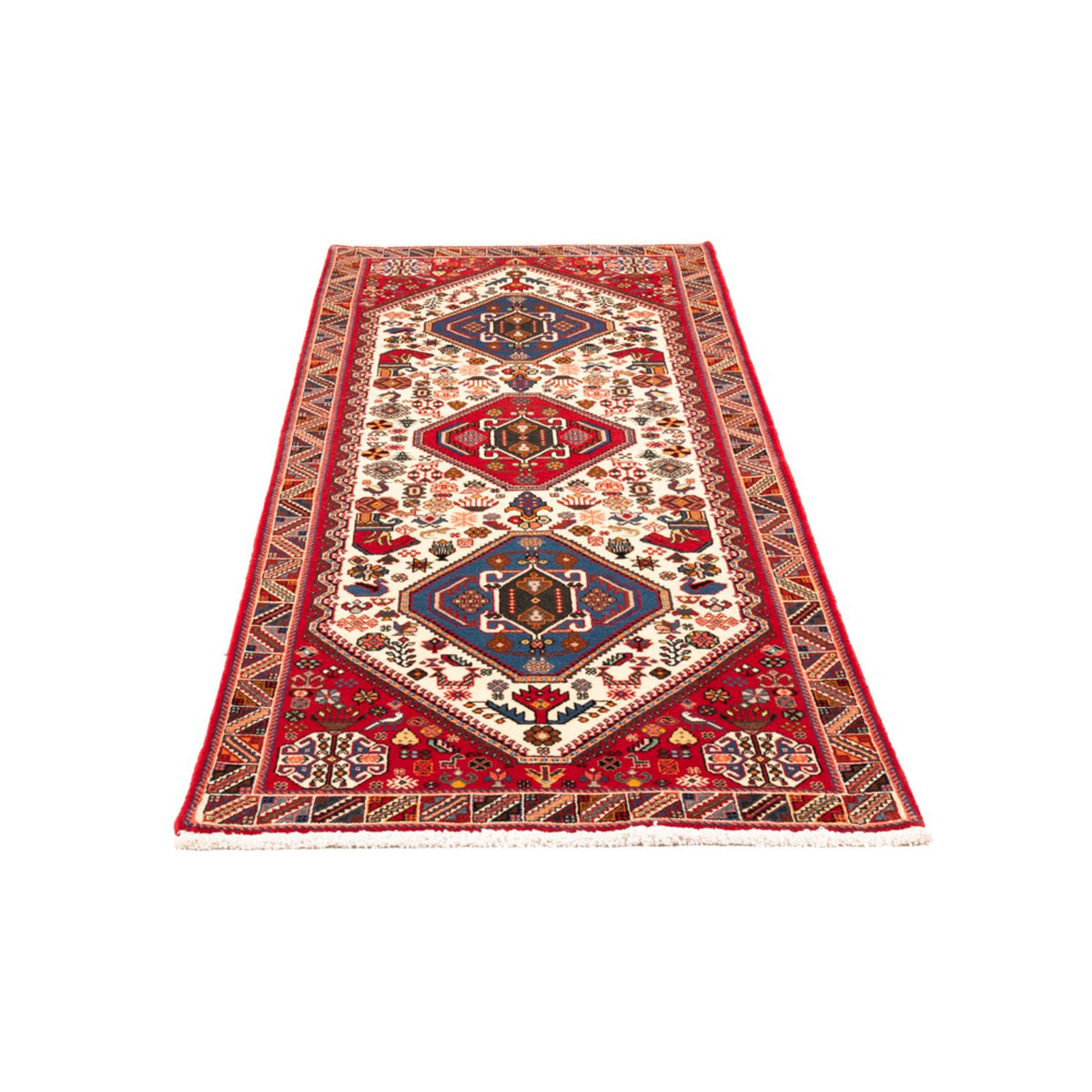 Tapis de couloir Tapis persan - Nomadic - 208 x 80 cm - crème