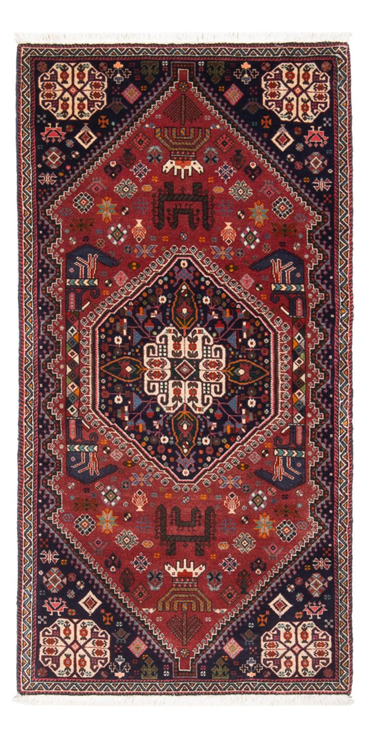 Tapis de couloir Tapis persan - Nomadic - 154 x 72 cm - rouge
