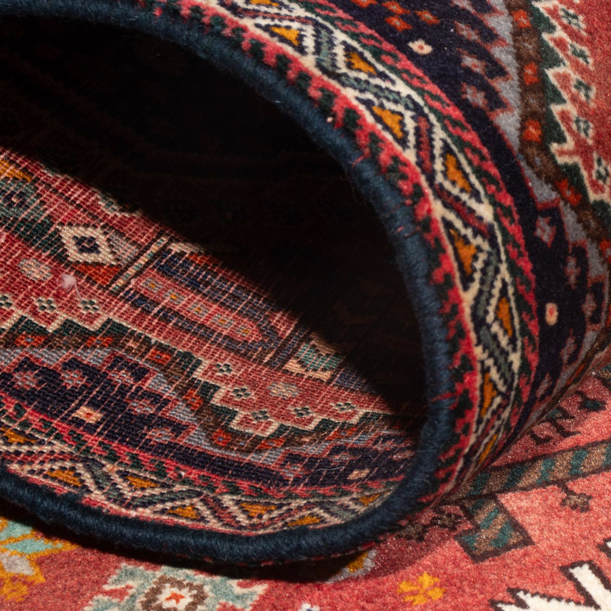 Tapis de couloir Tapis persan - Nomadic - 154 x 72 cm - rouge