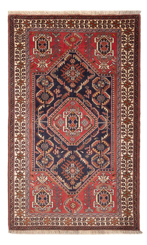 Tapis Gabbeh - Persan Kashkuli - 152 x 82 cm - bleu foncé