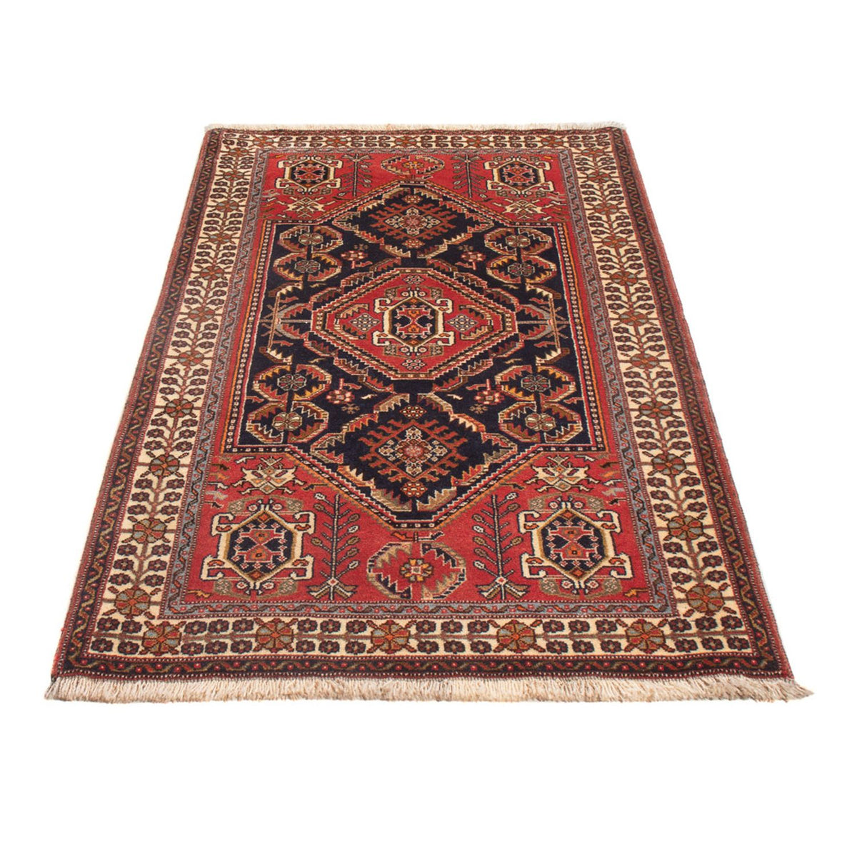 Tapis Gabbeh - Persan Kashkuli - 152 x 82 cm - bleu foncé
