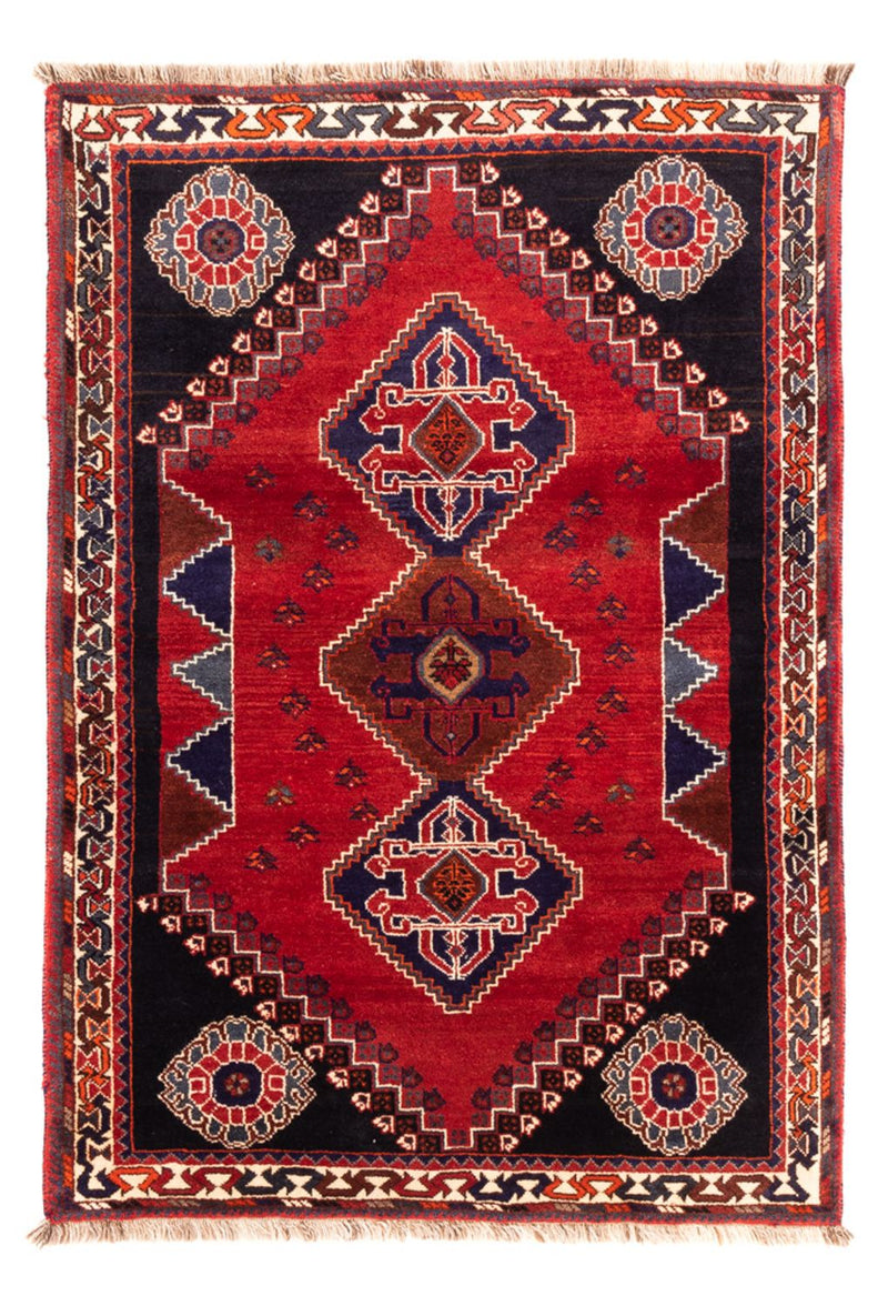 Tapis Gabbeh - Persan Kashkuli - 158 x 112 cm - rouge