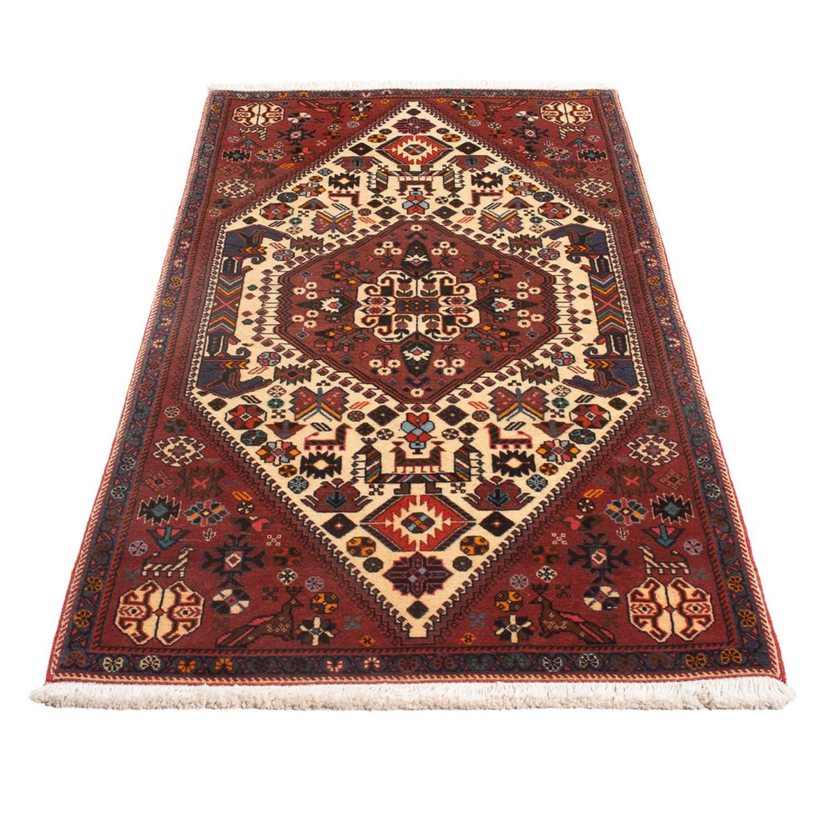 Tapis persan - Nomadic - 150 x 73 cm - crème