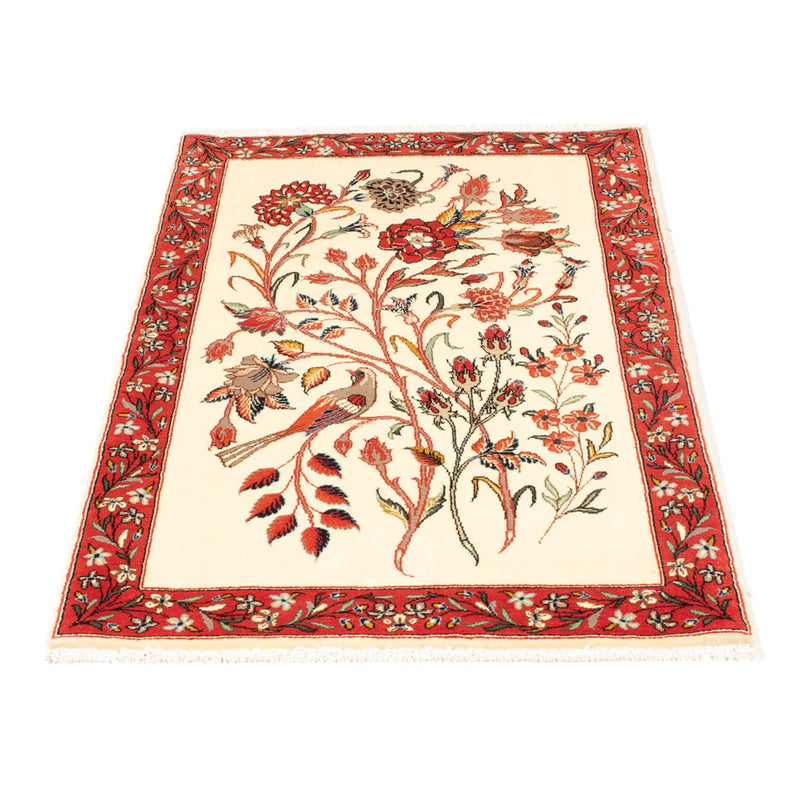 Tapis persan - Ghom - 107 x 65 cm - crème