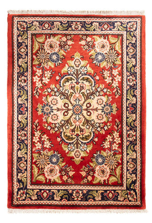 Tapis persan - Ghom - 98 x 68 cm - rouge