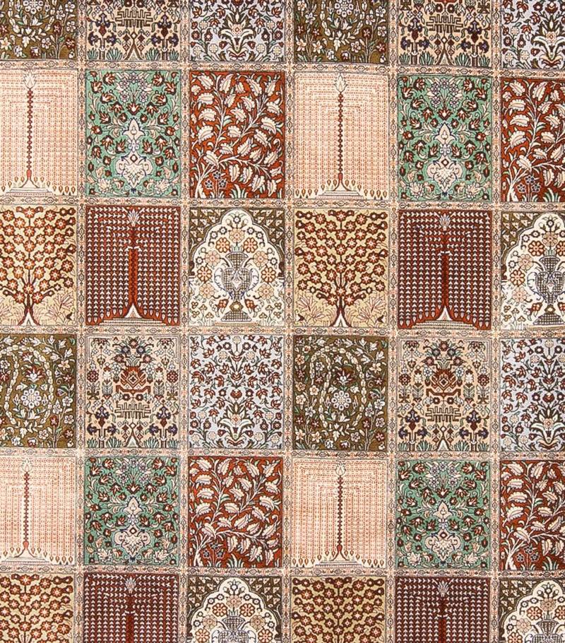 Tapis en soie - Ghom soie - Premium carré  - 302 x 297 cm - multicolore