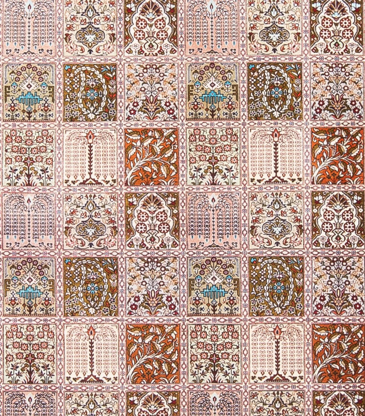 Tapis en soie - Ghom soie - Premium carré  - 250 x 250 cm - multicolore